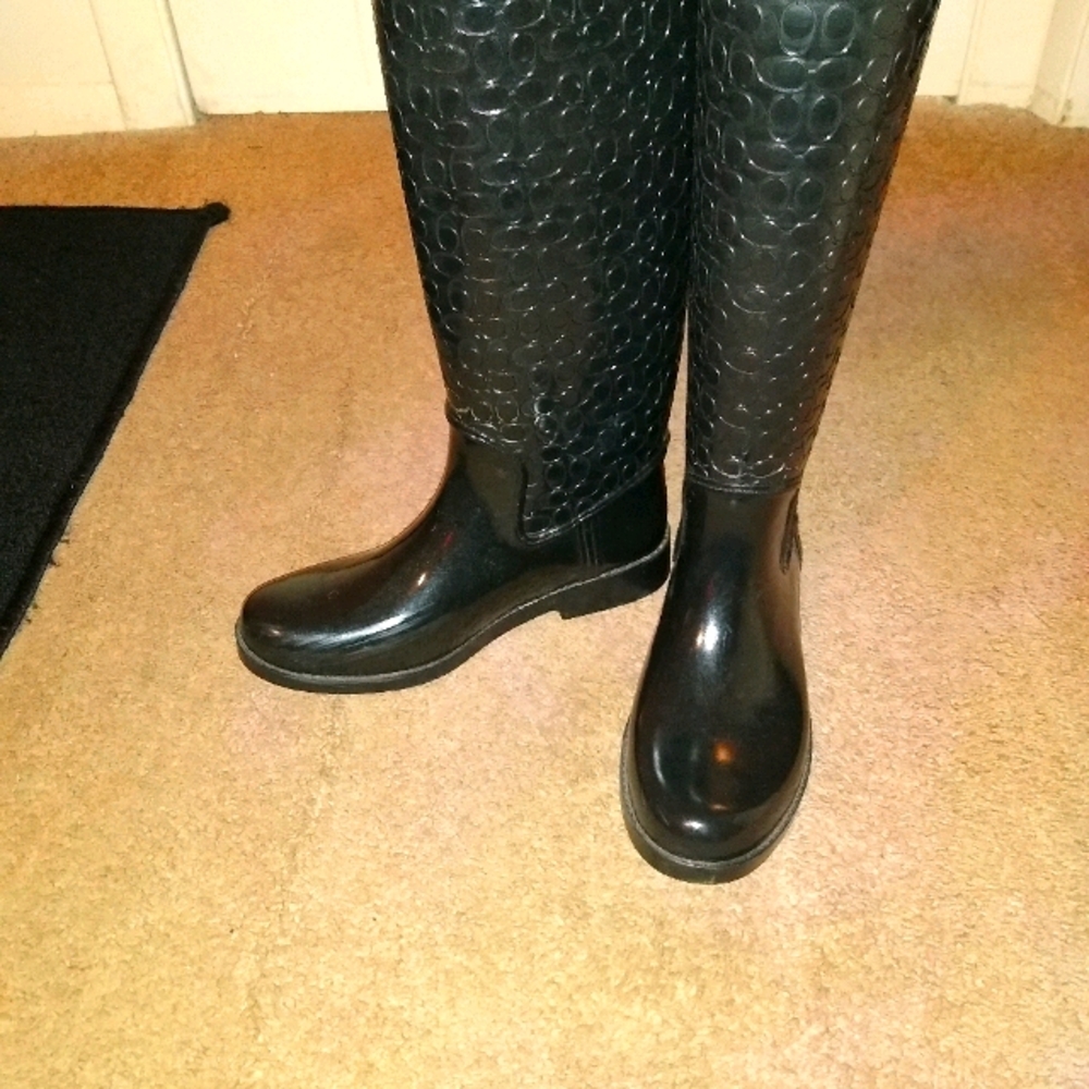 Coach rain boots